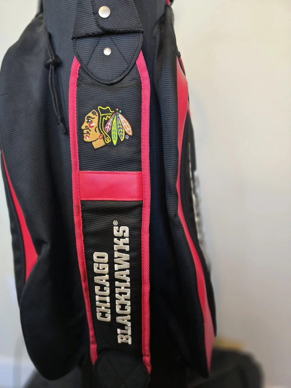 Chicago Blackhawks Official NHL Victory Golf Cart Bag